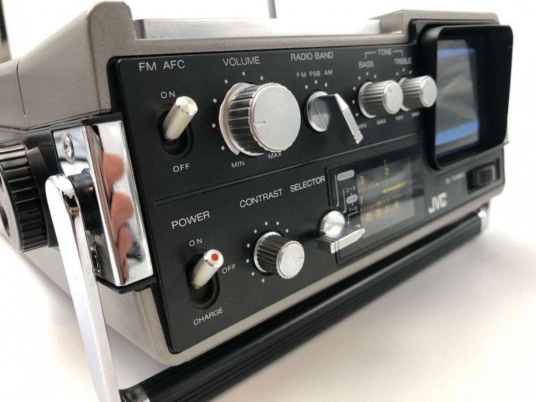 JVC Vintage Portable AM FM Radio Television 02