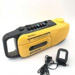 SONY Sports Water Resistant Vintage AM FM Radio Cassette Recorder